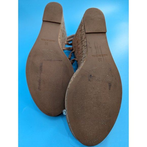 Steve Madden Morgan Rhinestone Sandal cork bottom NEW slip‎ on - Picture 8 of 8